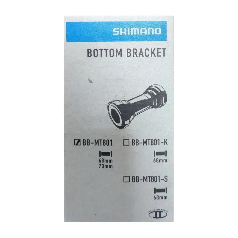 Centro Eje Hueco Shimano Deore Xt Mt801 Hollowtech Negro