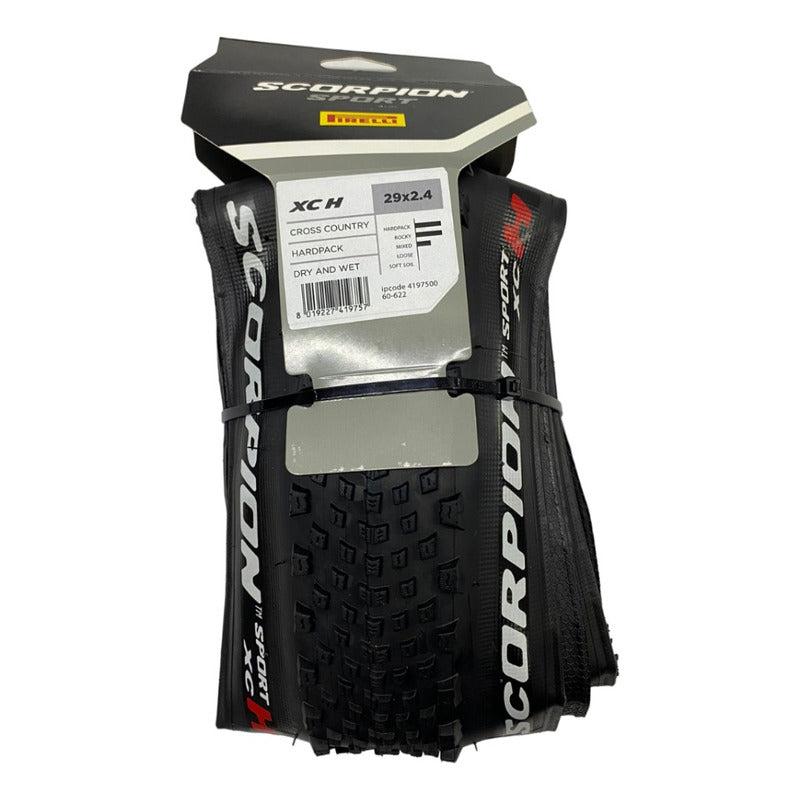 Llanta Bicicleta Pirelli Scorpion Sport Xc H 29 2.4 Tubeless Negro