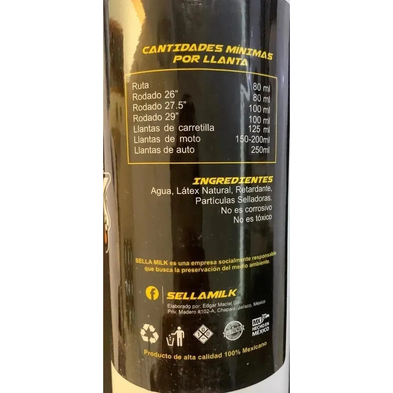 Sellamilk Sella Milk Sellador Liquido Anti Ponchaduras 2 L