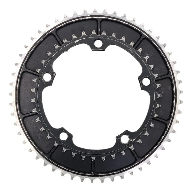Platos Dobles Fsa Tiso 53-39t 9/10/11 Pasos Montaje Bcd 130 Negro/plata