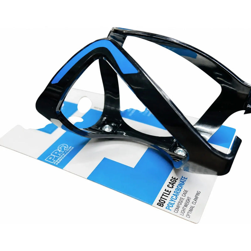 Porta Anfora Bicicleta Shimano Pro Polycarbonato Super Light Negro/azul