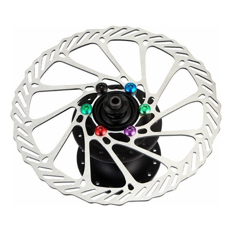 12 Tornillos Para Freno Disco Rotor De Bicicleta Rojo