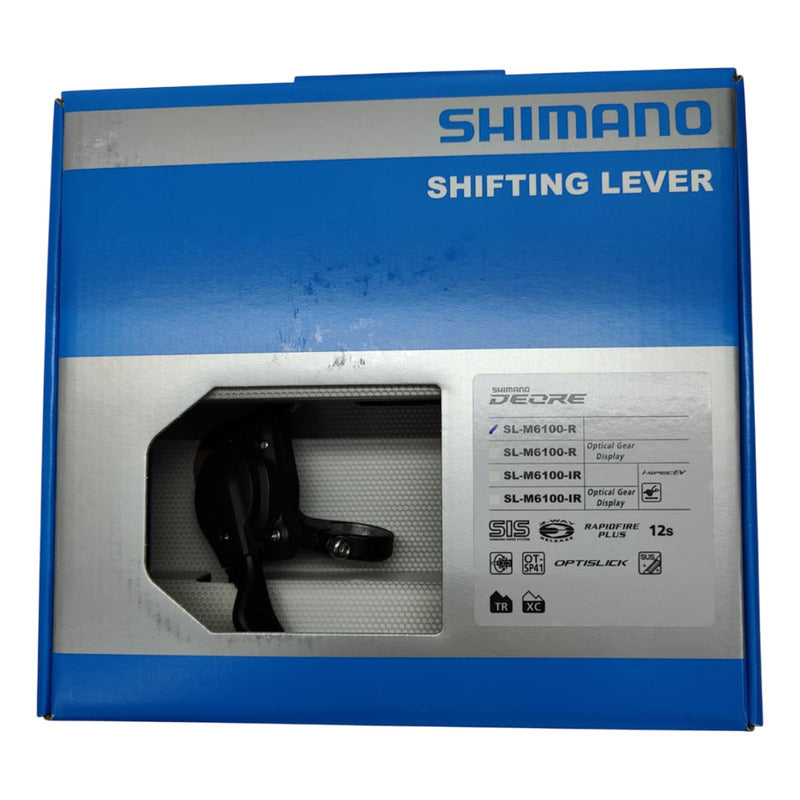 Palanca Mando Shifter Shimano Deore 12 Pasos M6100 Derecho Negro