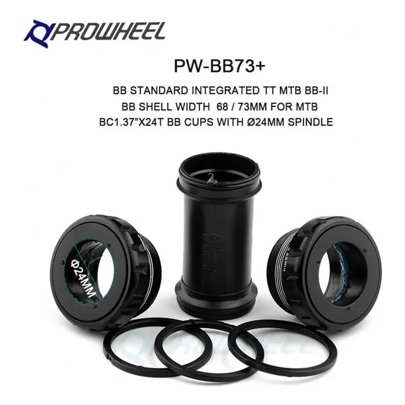 Eje Centro Sellado Prowheel Shimano 24mm Bsa Rosca