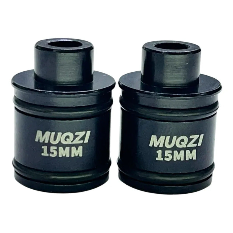 Adaptador Tapas Maza Masa Delantera 15mm A 9mm Qr Pasador Negro