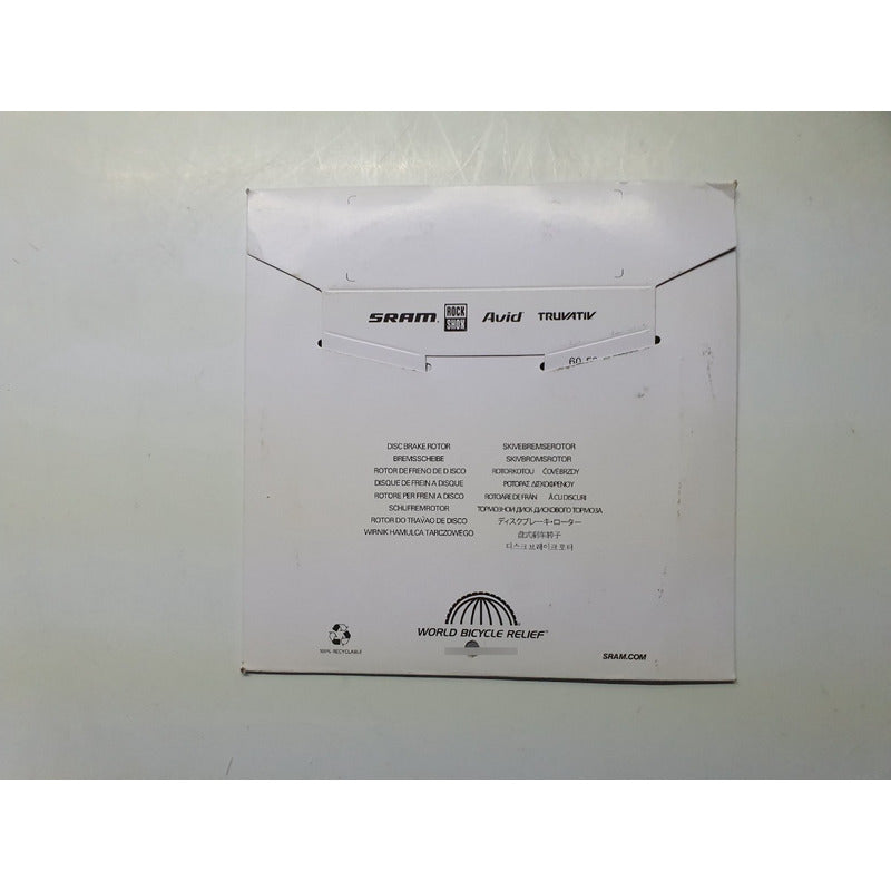 Rotor Disco Freno De Disco Sram Avid 180mm 6 Tornillos Plateado