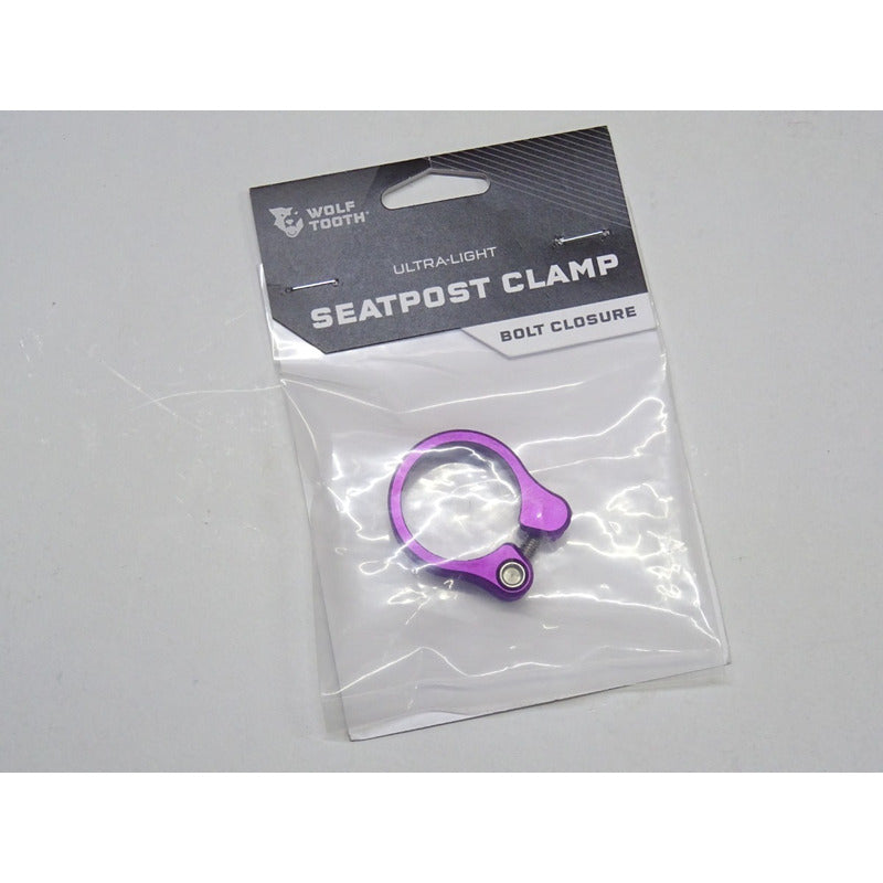 Abrazadera Wolf Tooth Aluminio Para Cuadro 31.8mm Morado