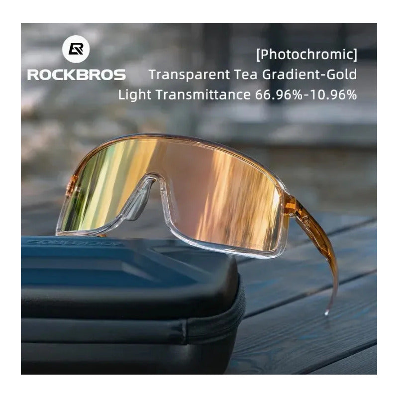 Lentes Rockbros Fotocromaticos R1125 Deportivos Bicicleta Tornazol