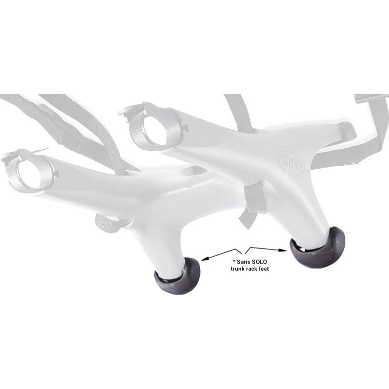 Pata Tapa Base De Hule Para Rack Saris Solo Negro