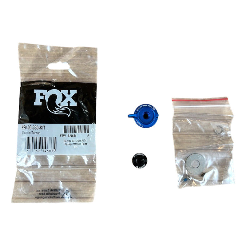 Palanca Perilla Control Bloqueo Suspensión Fox Fit 4 Factory Azul