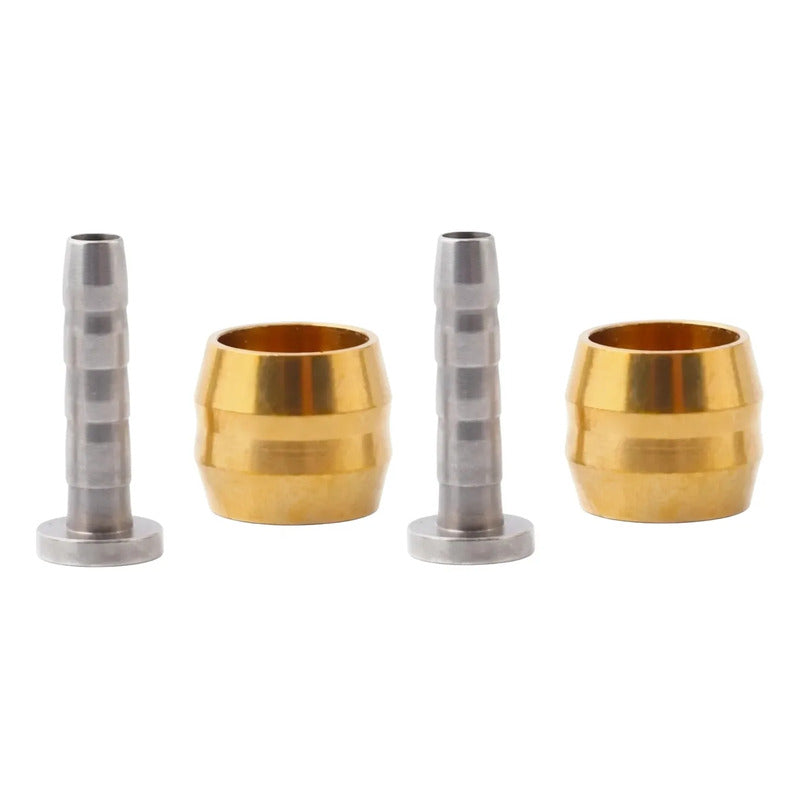 Par Dardos Olivas Insertos Ojivas Frenos Shimano Bh90 Plateado / Dorado