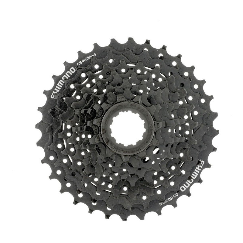 Cassette De 9 Pasos Shimano 11 36 Cs-hg200-9 Negro