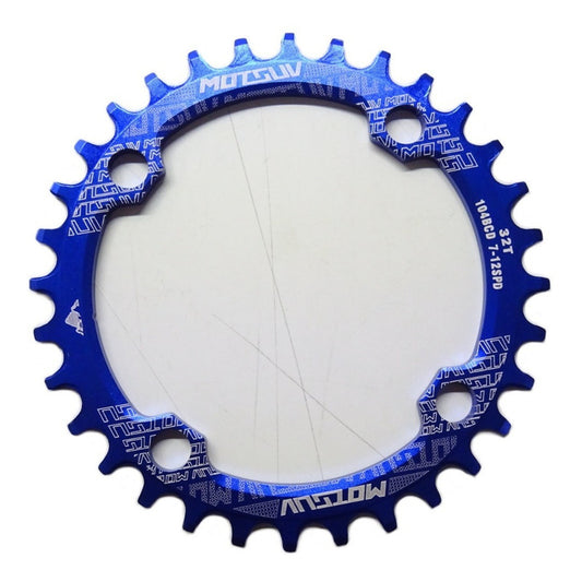 Mono Plato Monoplato Chainring Aluminio 32t 104 Bcd Azul