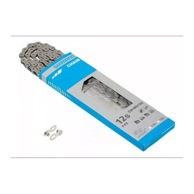 Cadena Shimano Deore Xt 12 Pasos Cn M8100 126 L Plateado