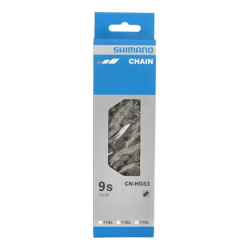 Cadena De 9 Pasos Shimano Deore Cn-hg53 114 L Plateado