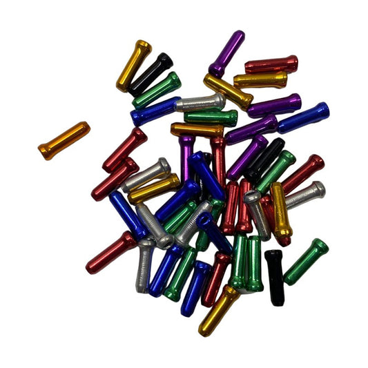 50 Topes Terminales Tapones Ferrules Puntas Cable Bicicleta