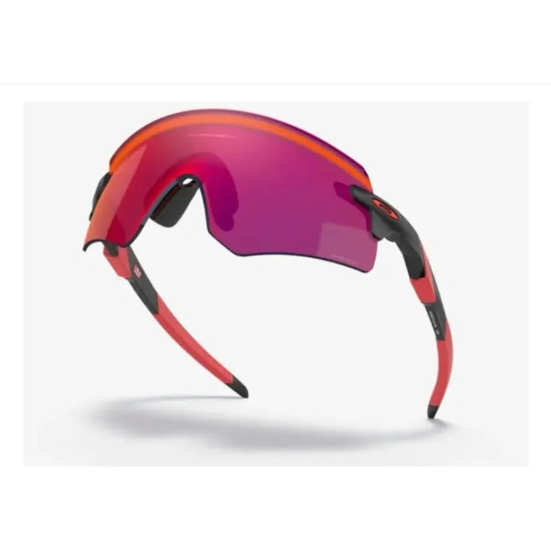 Lentes Oakley Enconder 9471 Matte Black Prizm Road Ruta Mtb Prizm Road Negro/rojo