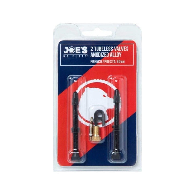 Valvulas Pivotes Joes No Flat 60mm Tubeless Negro Aluminio Negro