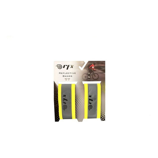 Par Bandas Reflejante Rfx Correr Bicicleta Ciclismo Amarillo Amarillo Unitalla