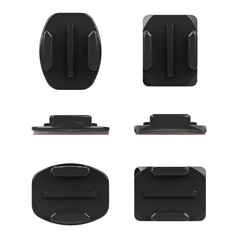 Monturas Gopro Adhesivas Curvas Y Planas X3 Negro