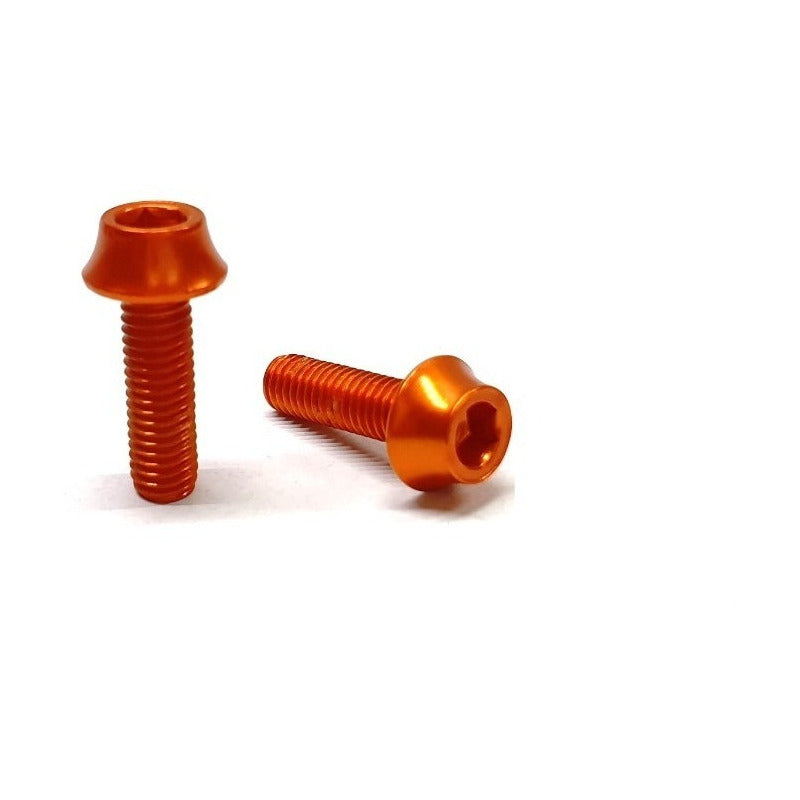 Set D Tornillos Aluminio Para Porta Ánfora Naranja 2 Piezas