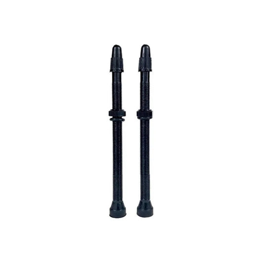 Valvulas Aire Presta De 80mm Aluminio Negras Bicicleta Ruta Presta Negro