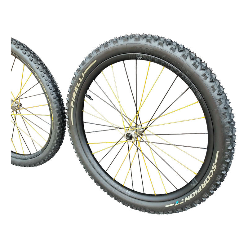 Ruedos Rines Industry Nine Gr300 Super Boost Enduro Pirelli Negro