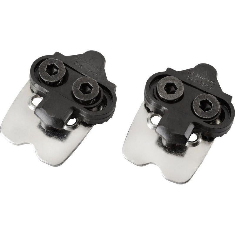 Placas Calas Shimano Spd Sm-sh51 Para Pedales Bicicleta Mtb Negro / Plateado