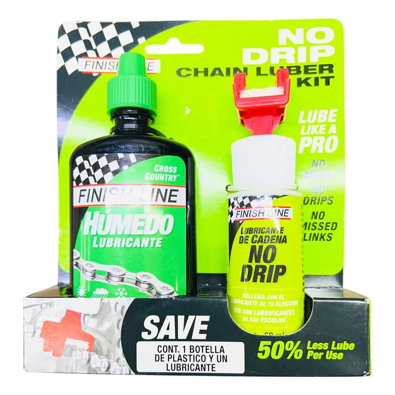 Aceite Cadena Finish Line Chain Lube Kit Húmedo