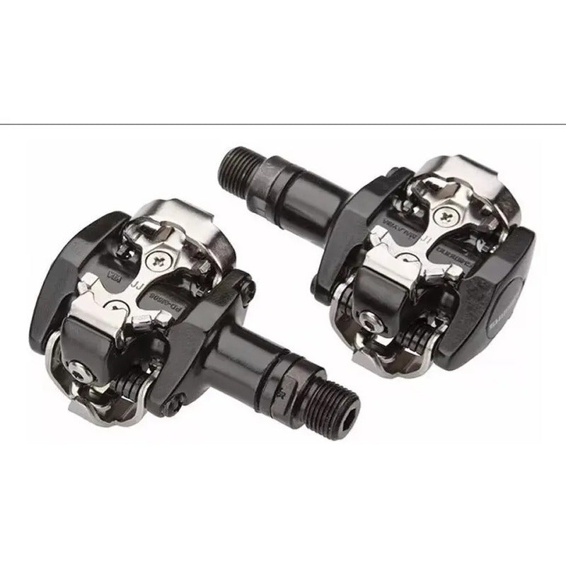 Pedales Shimano Mtb Pd-me700 Spd Clip Contacto Plateado/negro