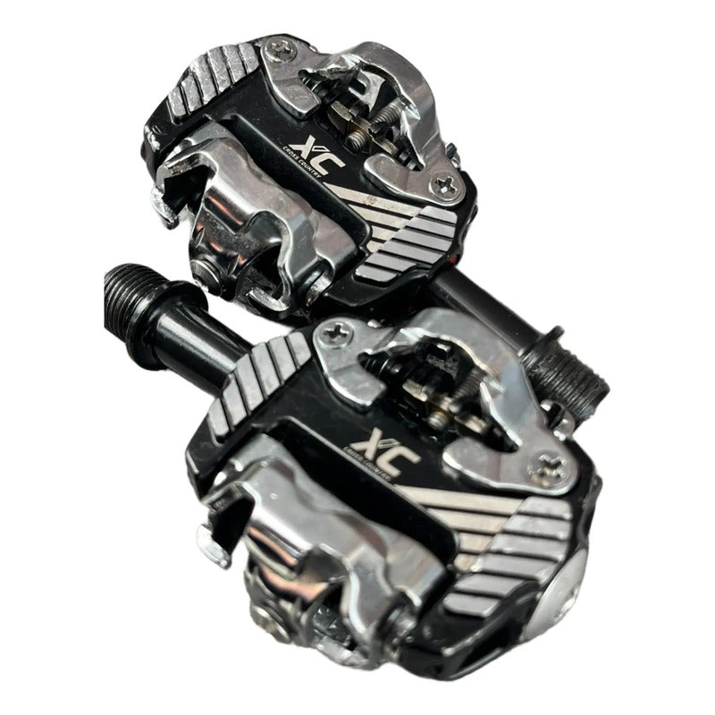 Pedales Clip Spd Bicicleta Mtb Rockrider Xc Race Plateado/negro