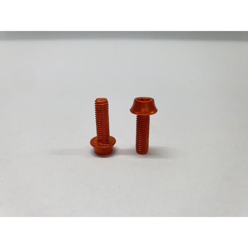 Set D Tornillos Aluminio Para Porta Ánfora Naranja 2 Piezas