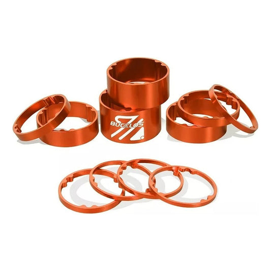 Set 11 Espaciadores Tubo Tazas Dirección 1 1/8 Naranja Bici Naranja 7.7 Cm