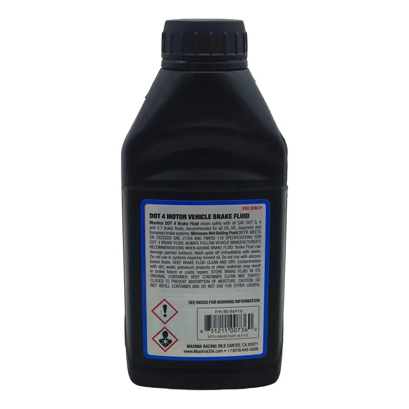 Aceite Frenos Fluido Dot 4 Frenos Clutch Maxima 500ml