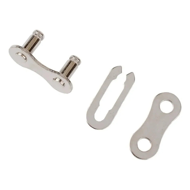 2x Candado Rápido Quick-link Power Link Cadena 1 Paso Plateado
