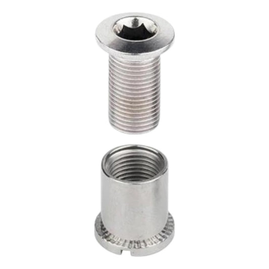 Set 5 Tornillos Tuercas Largos Multiplicacion Bielas Crank Gris