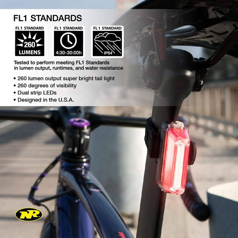 Lampara Niterider Sentry Aero 260 Lumens Trasera P Bicicleta