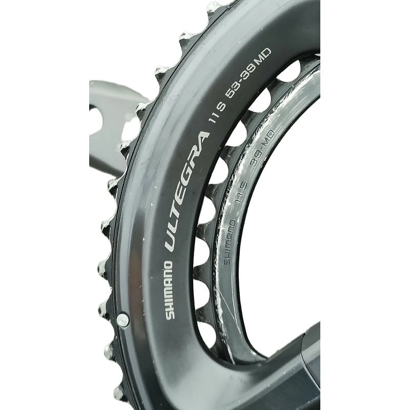 Multiplicación Bielas Bicicleta Ruta Shimano Ultegra Fc-6800 Negro