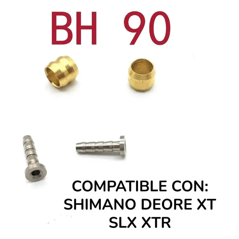 Par Dardos Olivas Insertos Ojivas Frenos Shimano Bh90 Plateado / Dorado