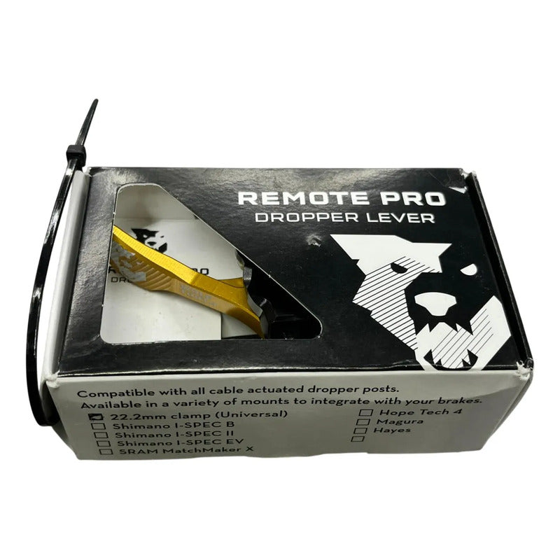 Control Remoto Palanca Mando Dropper Wolf Tooth Pro Negro/amarillo