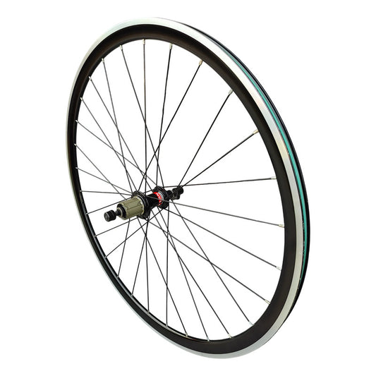 Ruedo Rin Aro Bicicleta Ruta 700 Novatec Baleros Sellados Negro