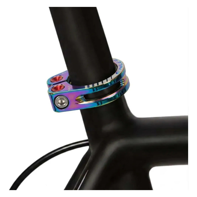 Abrazadera Poste De Asiento Cuadro Bicicleta 31.8mm Enlee Tornasol