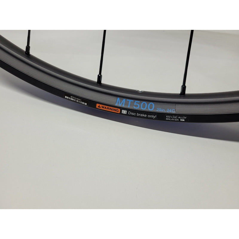 Ruedos Rines Shimano Mt500 Mtb 29 Micro Spline 15x110mm Azul