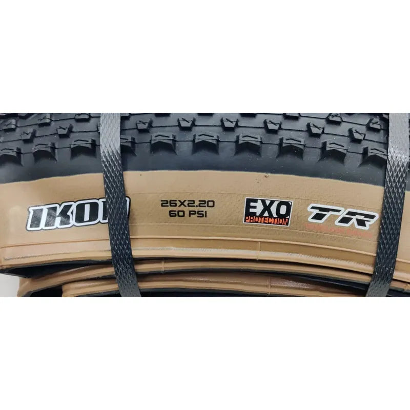 Llanta De Bicicleta Maxxis Ikon Café 26x2.2 Tubeless Ready Negro/café
