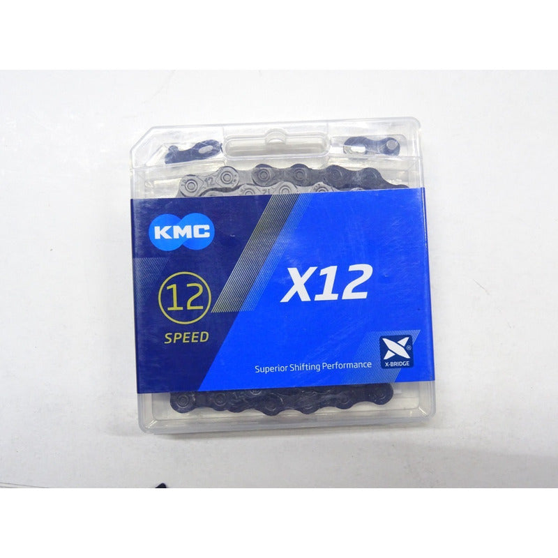 Cadena 12 Pasos Kmc X12 Negro 126 L Shimano Sram Campagnolo Negro