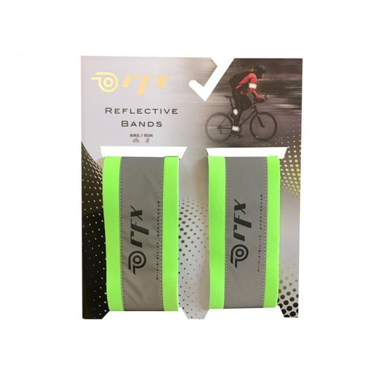 Par Bandas Reflejante Rfx Correr Bicicleta Ciclismo Verde Amarillo Unitalla