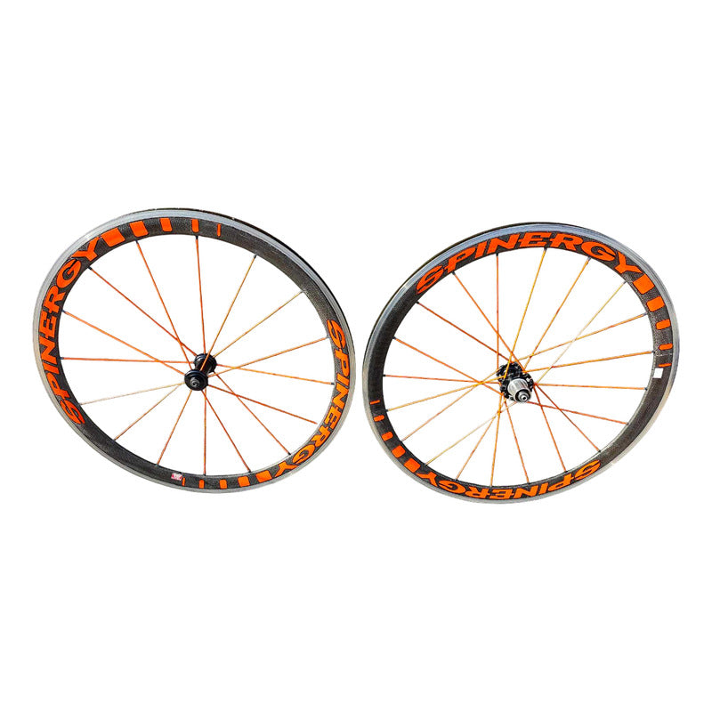 Set De Ruedos Spinergy Carbono Ruta 700c Aero Balero Sellado