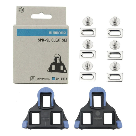 Placas Shimano De Ruta Para Pedales Bicicleta Ruta Sm-sh12 Azul
