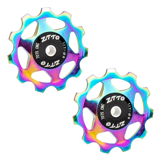 2 Poleas Balero Sellado Guía Tensión Desviador Trasero 13t