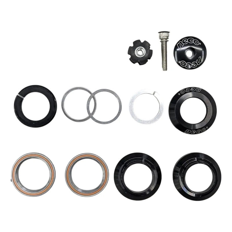 Tazas Dirección Bicicleta Horquilla Cuadro 1 Pulgada Sellada Negro